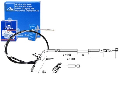 LINKA HAMULCA RĘCZNEGO MERCEDES A (W169) B (W245)