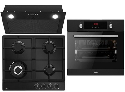 Set Amica Gas hob + Oven + Hood