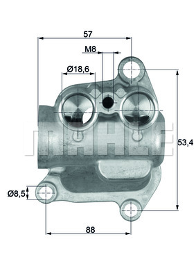 TERMOSTATY AUTOMOBILINIAI MAHLE TO 12 100 