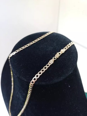 ZŁOTY ŁAŃCUSZEK 55CM ZŁOTO 585