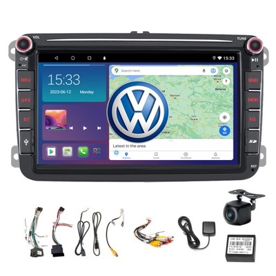 RADIO VW 2DIN PASSAT B6 B7 GOLF CARPLAY DSP 4G+64G