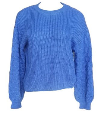 SHEIN SZAFIROWY SWETER DAMSKI S 569