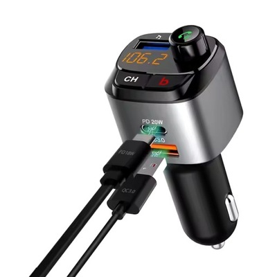 Transmiter samochodowy FM TRANSMITER SAMOCHODOWY FM BLUETOOTH