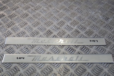 Накладки молдинг порогові декоративні maserati ghibli m157 фото №1