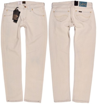 LEE spodnie WHITE jeans MISS 101 _ W28 L33