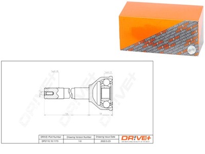 ШАРНИР ПОЛУОСИ ВНЕШНИЙ FIAT FIORINO 1 4 08- КОМПЛЕКТ DRIVE+