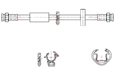 Trw шланг тормозной elast. fiat bravo i coupe ma фото №1