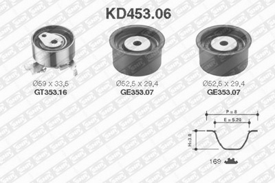 SNR KD453.06 SNR ГРМ КОМПЛЕКТ. Z РЕМНЕМ