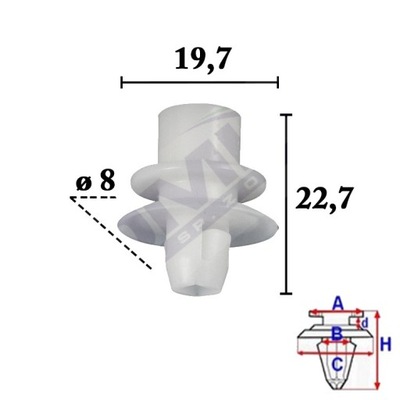 REMACHE ALAS 5SZT SMART FORTWO 98-  