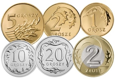 Komplet monet obiegowych 2006 - 2008 r. UNC
