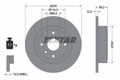 TEXTAR 92225103 DISC BRAKE  