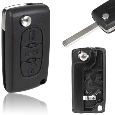 CASING KEY REMOTE CONTROL DO PEUGEOT 207 308 407 CARGO CITROEN BERLINGO C3 C4  