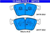 ATE ZAPATAS DE FRENADO PARTE DELANTERA MERCEDES M W164 AMG 06 MERCEDES M  