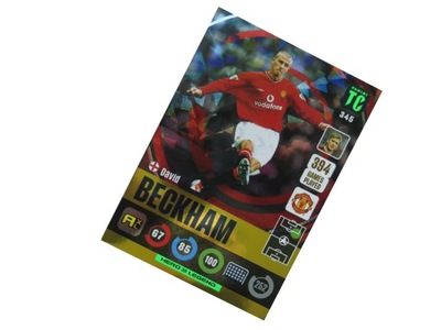 PANINI TOP CLASS HERO LEGEND DAVID BECKHAM # 345 MANCHESTER UNITED