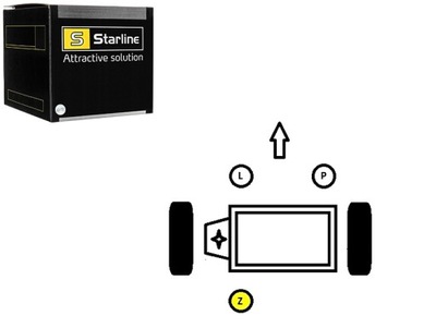 Подушка двигателя renault 19 clio 7700800522 starline фото №1