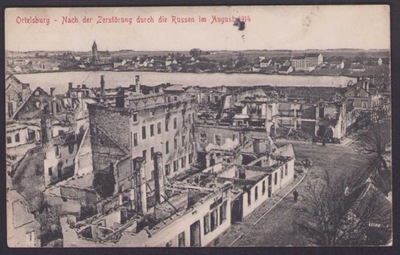 Szczytno - Ortelsburg - zniszczenia z 1914 r