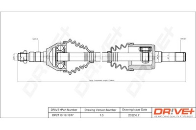 DRIVE+ ПІВВІСЬ ПРИВІДНА OPEL INSIGNIA 08-17 L + P