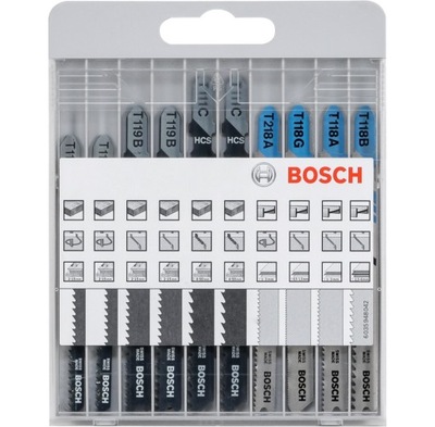 Zestaw brzeszczotów ostrzy Bosch 2607010630 10szt brzeszczoty ostrza