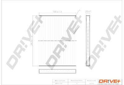 DRIVE+ FILTRO CABINAS NISSAN QASHQAI 07-13 STAND ARD  