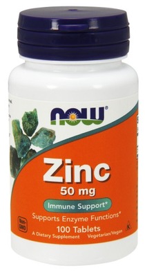 NOW - Zinc 50mg - 100 tabletek