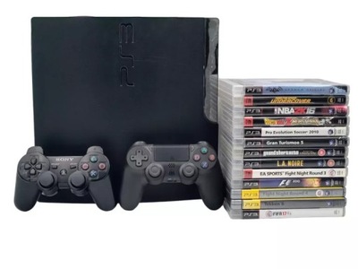 KONSOLA PLAYSTATION 3 SLIM 320GB 2 PADY 13 GIER