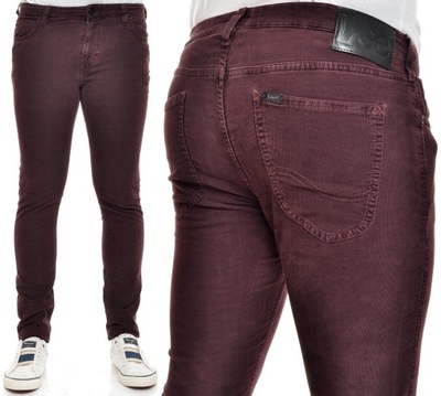 LEE spodnie REGULAR skinny sztruks MALONE W32 L32