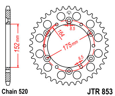 KRUMPLIARATIS GALINĖ JT 40-ZEBOW YFM 660 2001-2005 