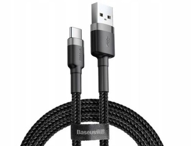 Kabel USB do USB-C Baseus Cafule 2A 2m (szaro-czarny)