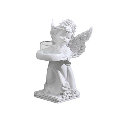 Świecznik Posąg Anioła Świecznik Prawy