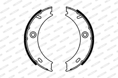 ZAPATAS DE TAMBOR DE FRENADO FERODO FSB625  
