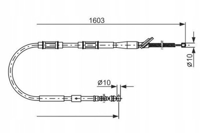 BOSCH 1 987 477 409 CIĘGŁO, ГАЛЬМО СТОЯНКОВИЙ