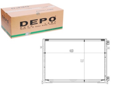 Dep037-016-0034 конденсатор кондиционера opel vivaro фото №1