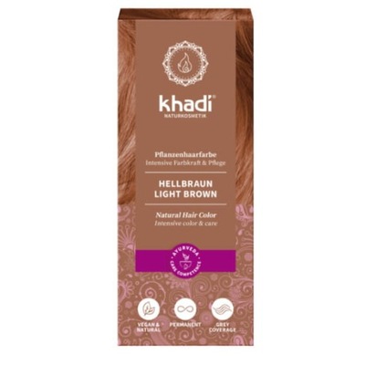 Khadi Naturalna Henna Jasny Brąz 100g