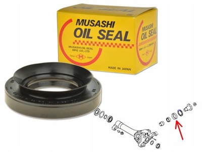 Nissan pathfinder r51 05- сальник мост перед фото №1