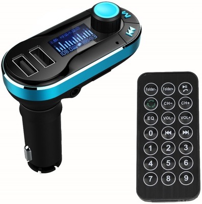 TRANSMITER FM 2x USB Bluetooth AUX MP3 SD PENDRIVE