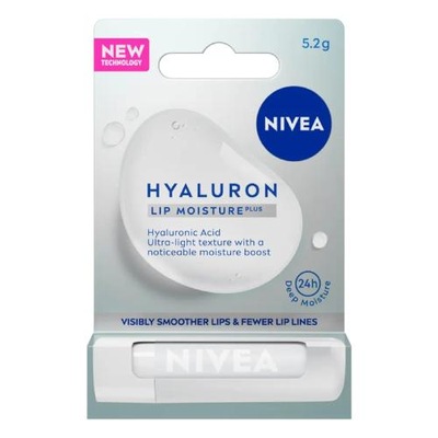 NIVEA Hyaluron Nawilżający Balsam do ust, 5.2g