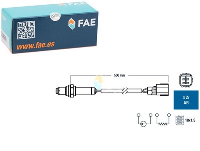 SONDA LAMBDA LEXUS ES NX RX TOYOTA CAMRY RAV 4 IV 2.5-3.5 12.08- FAE  