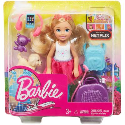 LALKA BARBIE CHELSEA W PODRÓŻY FWV20