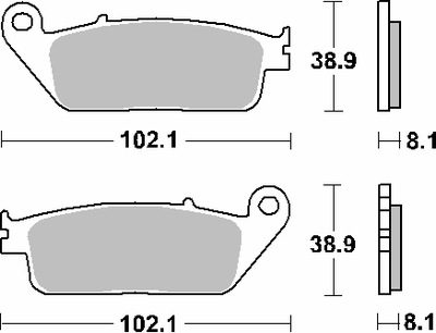 SBS КОЛОДКИ ТОРМОЗНЫЕ KH142 / KH226 CERAMIC ЦВЕТ ЧЕРНЫЙ