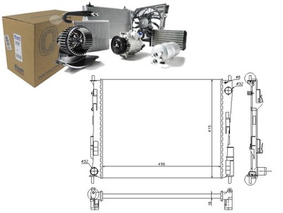 RADIATEUR DE MOTEUR EAUX NISSENS +GRATISY - milautoparts-fr.ukrlive.com