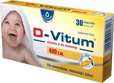 D-Vitum witamina D dla niemowląt 400 jm 30 kaps