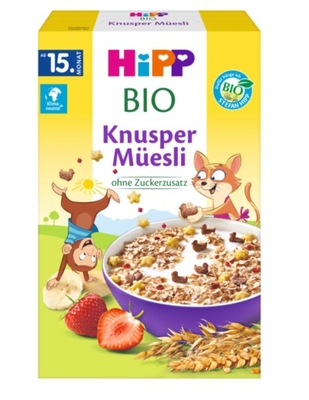 HIPP BIO CHRUPIĄCE KNUSPER MUESLI 200g Z NIEMIEC