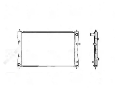 Радіатор води 53463 nrf фото №1