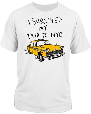 koszulka I survived my trip to nyc