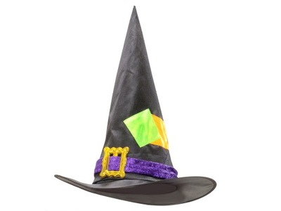 Kapelusz czarownicy czarny na Halloween Wiedźma