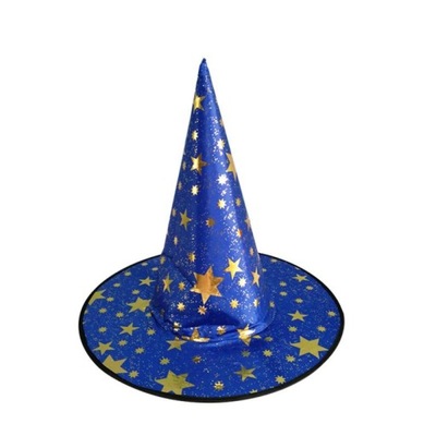 kapelusz czapka czarownica czarodziej gwiazdy