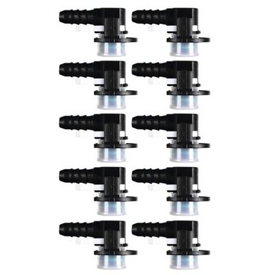 10PCS CAR WATER PIPE CONNECTOR ID12-ID6-90 DEGREE L TYPE FUEL PIPE Q~43913