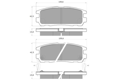 TOMEX BRAKES ZAPATAS DE FRENADO OPEL FRONTERA A B 95-04 PARTE TRASERA  