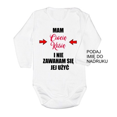 Body Mam super Ciocię personalizowane 74