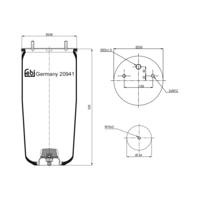 Febi bilstein 20941 чохол, кондиціонер фото №1